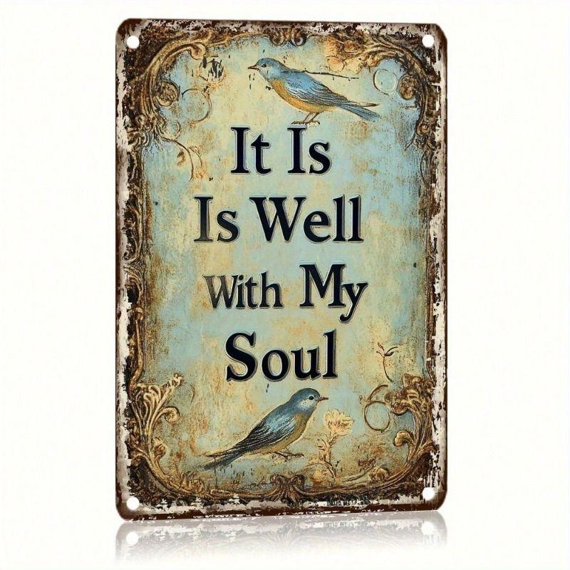 Vintage Style Metal Decorative Painting for Bars Cafes Garages