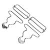 6pcs Suspender Buckles Dungaree Overall Buckles Matal Replacement Workwear Repair Accessory Silver 3.8cm