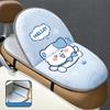Cartoon E-bike Foldable Seat Cushion Water-proof Heat Shield Cushion  Motorcycle Use