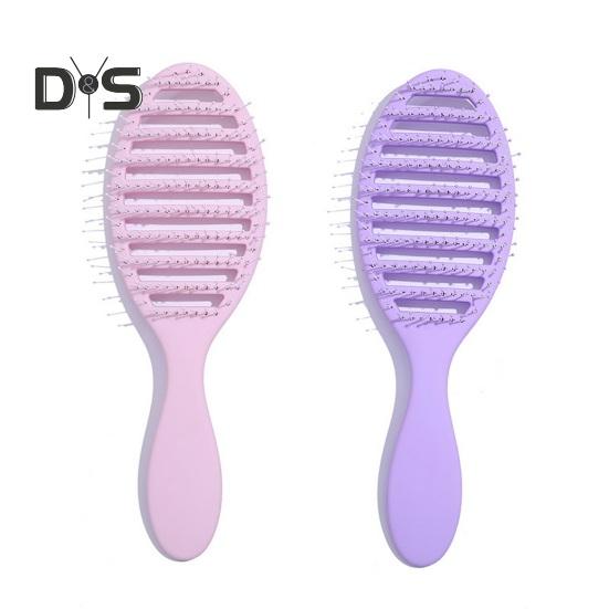 Vented Hair Brush Portable Anti-static Thin Thick Curly Long Wet Dry Hair Blow Drying Paddle Brush Women Girls Scalp Massage Hair Styling Detangling