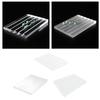 Crystal Tray Gemstone Organizer Tray Jewelry Plate Box Crystal Display Stand for Stone Living Room Stones Beauty Shop Rings