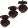 3 Pieces Coffee Filter Cups Reusable Coffee Capsule Filters Refillable Reusable Coffee Capsule Cups