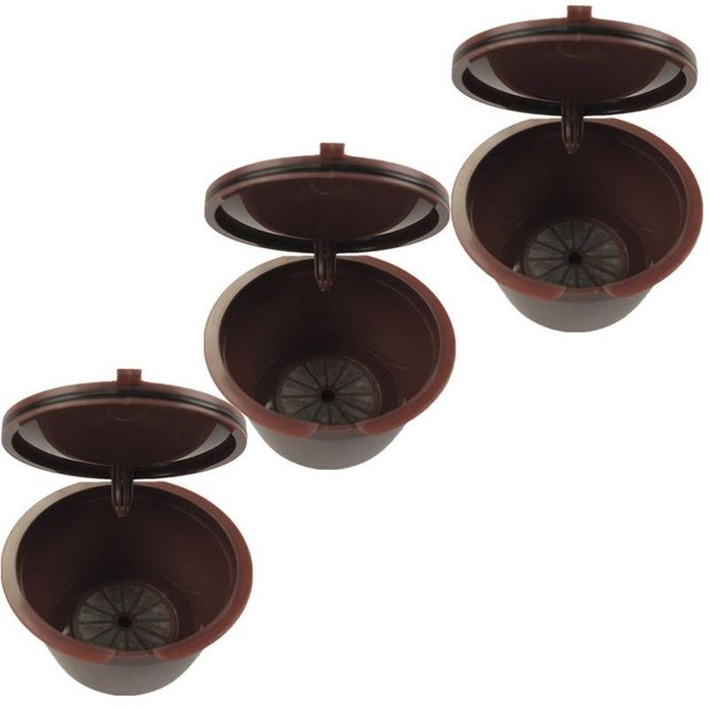3 Pieces Coffee Filter Cups Reusable Coffee Capsule Filters Refillable Reusable Coffee Capsule Cups