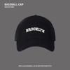 Big Head Circumference Wide Brim Baseball Cap Female Niche Design Soft Top Embroidered Letters Show Face Small Street Racket Tide Couple Cap