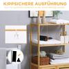 Bathroom Cabinet Bathroom Chest Of Drawers With Louvered Doors Bathroom Shelf Bamboo Wood Natural Wood