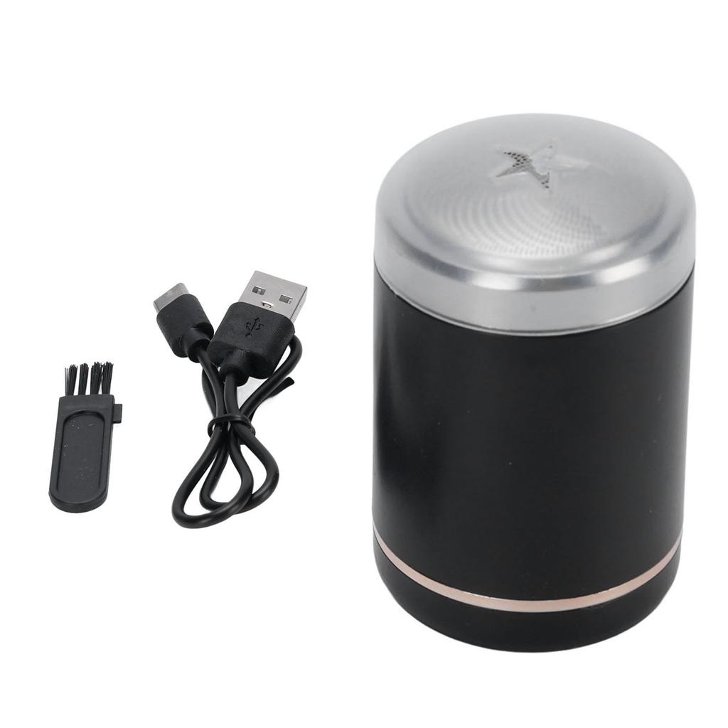 Beard Trimmer USB Rechargeable Travel Mini Electric Beard Trimmer Clipper for Beard Grooming Trimming Black