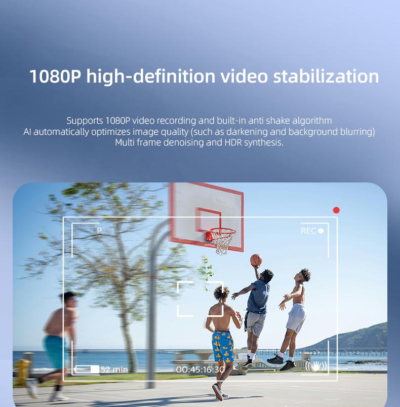 KI-Smart Glasses: Schwarze Tech-Kamera-Brille für Übersetzung, Fotografie und Musik-Streaming