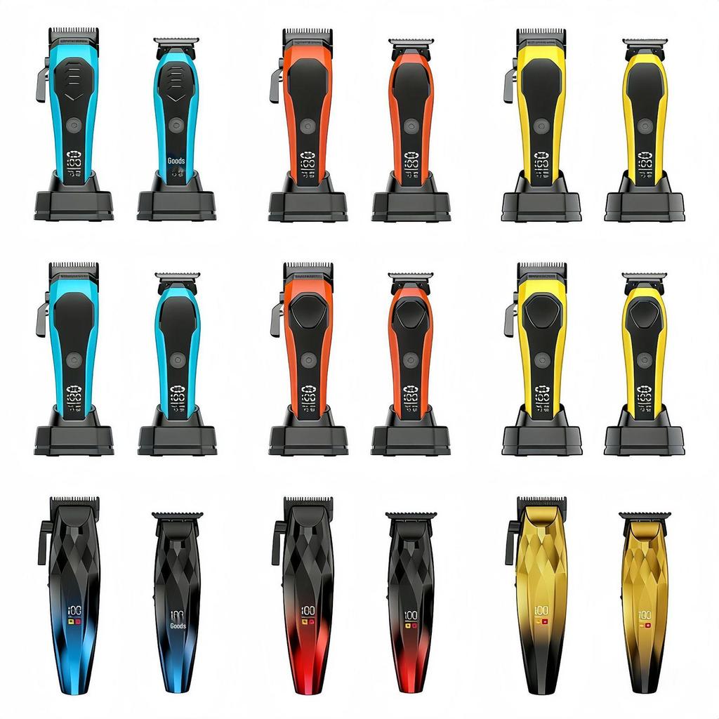 Professional Electric Hair Clipper Set for Barbers - Includes Carving Tool