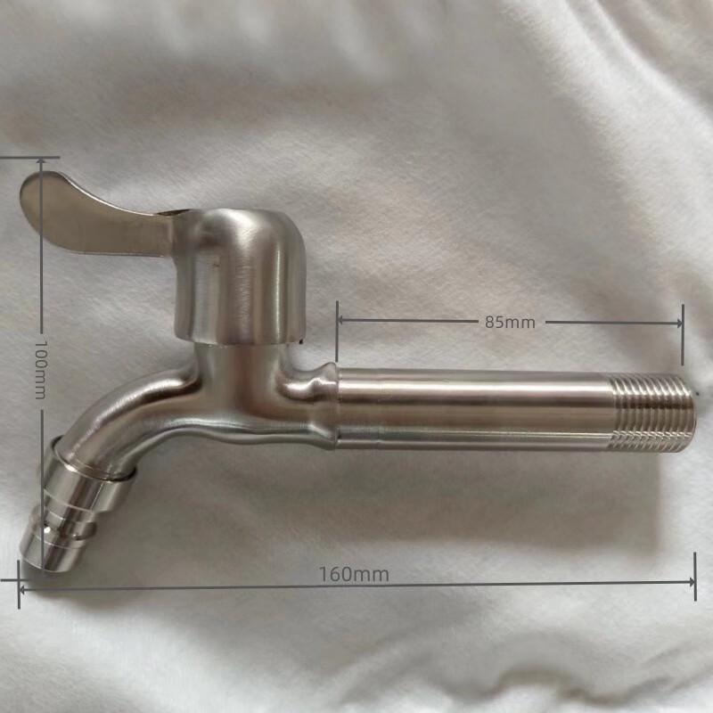 LANGZHIWEN Stainless Steel Single Cold Water Faucet with Extended Spout