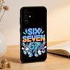 Six Seven 67 Phone Case Black Silicone Soft For Samsung S25,S24,S21,S22,S23,S30,Ultra,S20,Plus,Fe,Lite