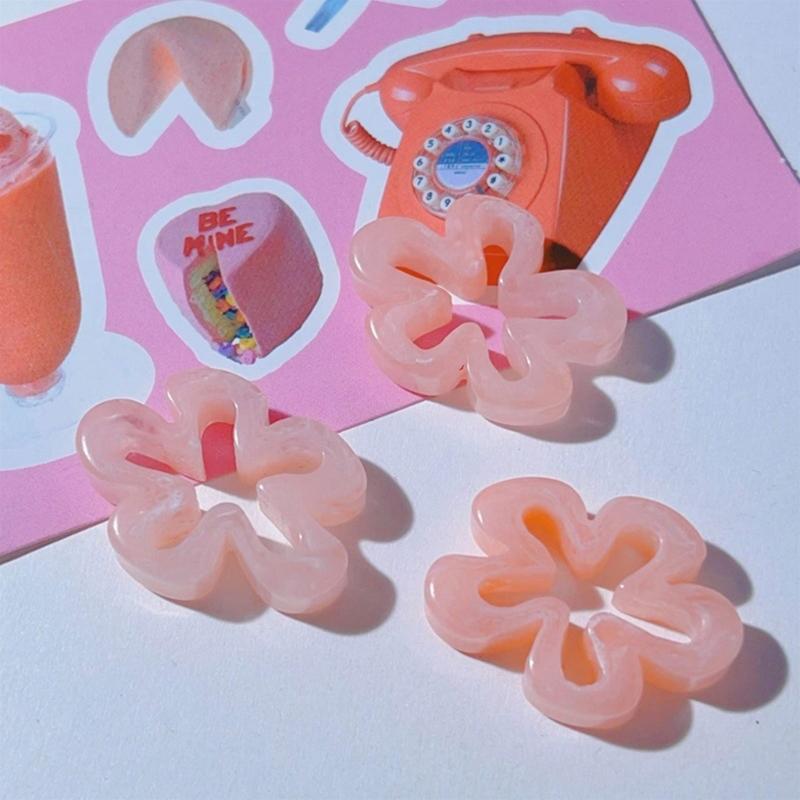 Flower Connector Abstract Large Hollow Flowers Charms Pendant for DIY Hairpin Headwear Earrings Necklaces Jewelry Making