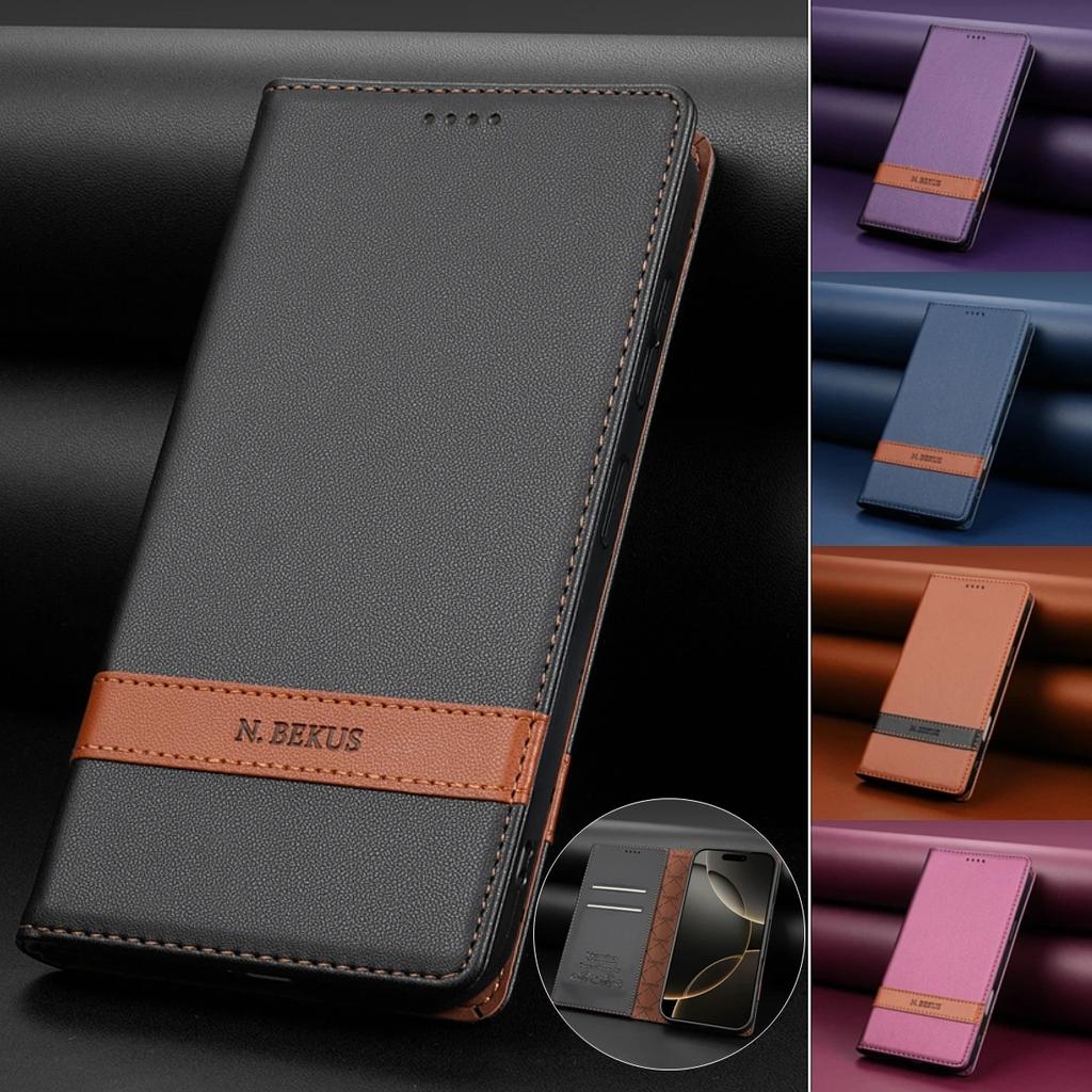 Magnetic Leather Phone Case for IPhone 18 17 Pro Max 16 15 Plus 14 13 12 11 Pro XS Max XR X 16E 17E Flip Wallet Card Cover