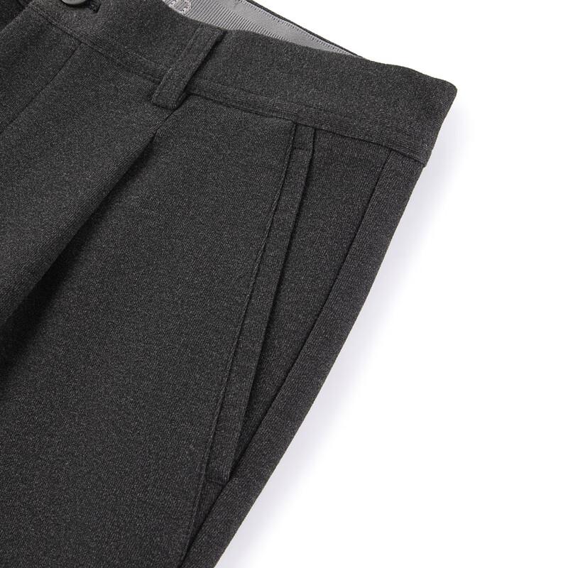 Qipai Men's Brushed Stretch Tapered Cropped Casual Pants