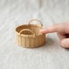 1Pcs Handmade Fashion Hand Woven Basket Miniature Dollhouse Simulation Vegetable Basket DIY Vine Woven Basket For Doll Accessory