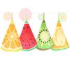 Cute Fruit Printed Kitchen Absorbent Wipes Hanging Hand Towels Bathroom Quick-drying Dish Cloths Drying Fruit Cloth