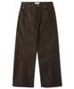 Base Moment Non-Faded Curved Denim Pants Brown