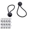 20pcs Elastic Ball Bungee Cords Heavy Duty Stretch Rope with Ball Ties for Canopies Tarps