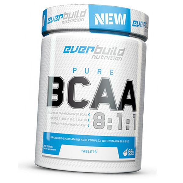 BCAA в таблетках, BCAA 8:1:1 1000, EverBuild Nutrition  200таб (28402004)