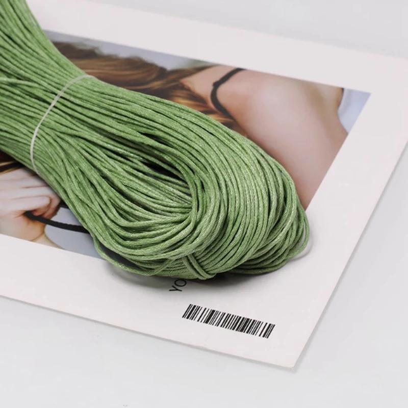 Crushed Ice Texture Colorful Pu Strap Findings Round Faux Leather Cord String Weaving Rope Diy Necklace Bracelet Making 45M 2Mm