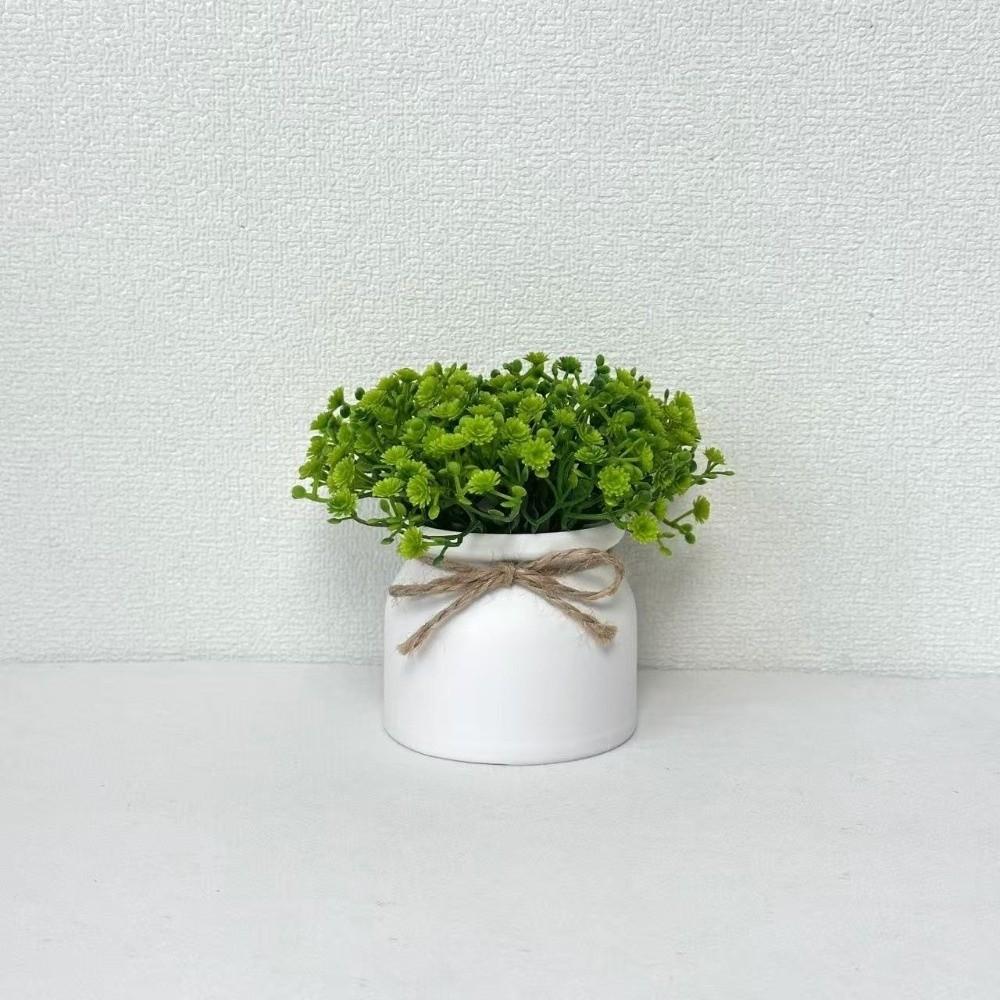 Potted With Pot Artificial Bonsai Plastic Fake Flower Bonsai Desktop Bonsai Wedding Decoration