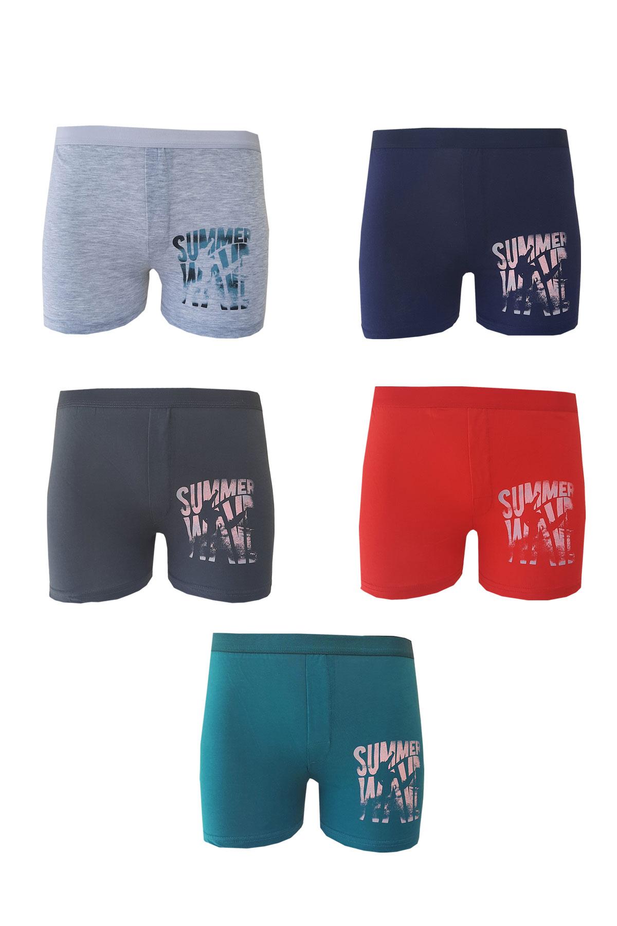 

5li Erkek Çocuk Boxer Renkli Desenli Eğlenceli Rahat 3-5 yaş різнокольоровий