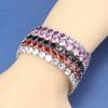 10-Colors Round Zircon Colorful Jewelry Accessories   Charms Chain Link Bracelet For Girls/Women Gift