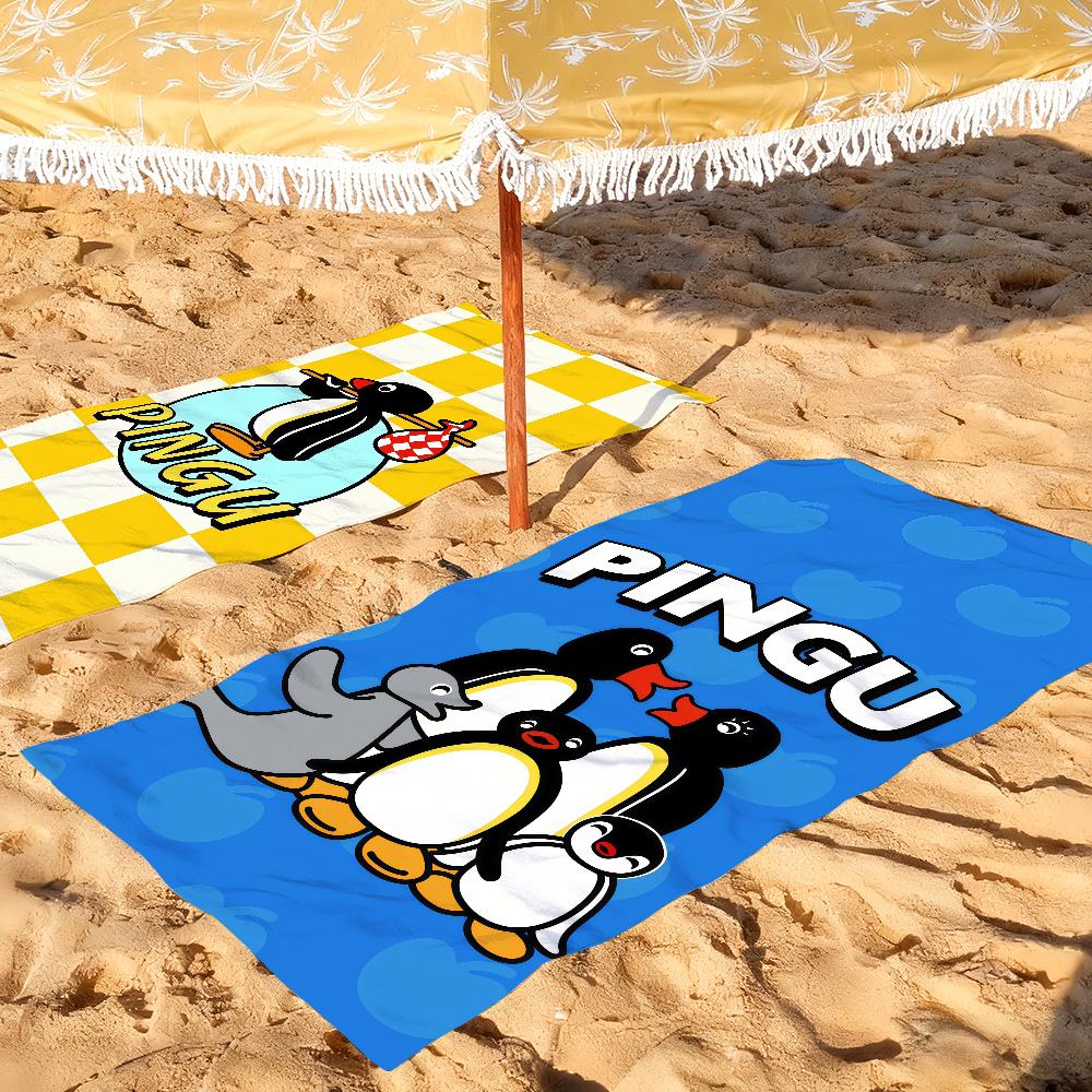 Cartoon P-Pingu lustiges Meme Handtuch Schnell trocknend Strandhandtücher Sind Geeignet Für Schwimmbäder Camping Yoga Und Das Fitnessstudio