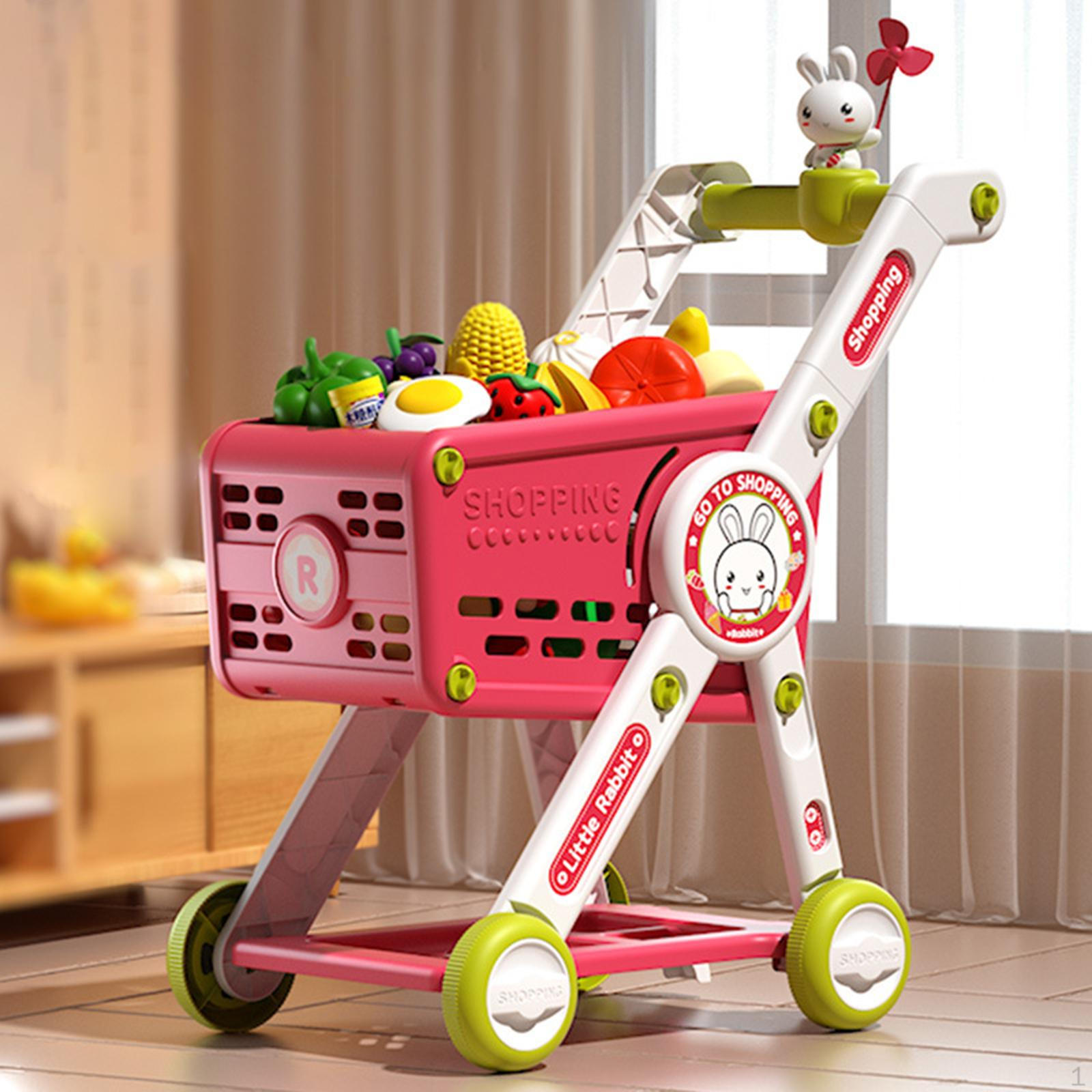 Детская игрушечная тележка для покупок — фото 8