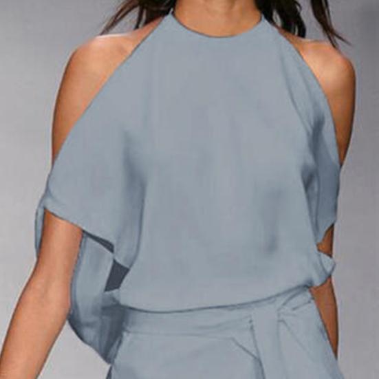 Long Dress Halter Simple Elegant Women Off Shoulder Loose Dress for Work
