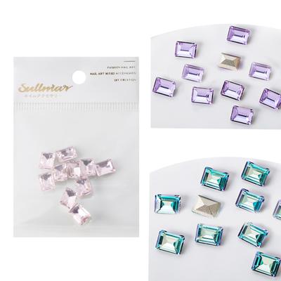 10 Adet Tırnak Kristali 3D Tırnak Sanatı Rhinestones Sivri Arkalı Takılar Mücevher Taşları Tırnak Süslemeleri Makyaj Giysi Ayakkabılar İçin