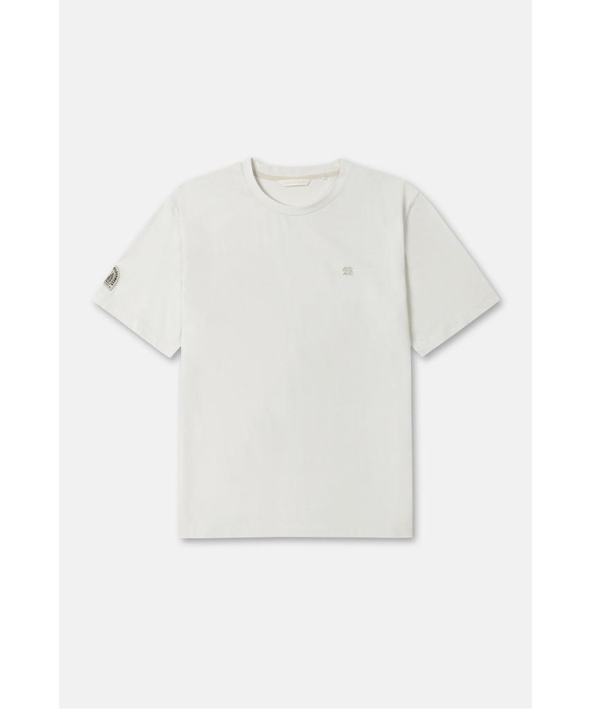 Koolongseupocheu Men'S Mossplex Sorona Semi-Over Wappen Round Neck Short Sleeve T-Shirt Tltcm26631Sto