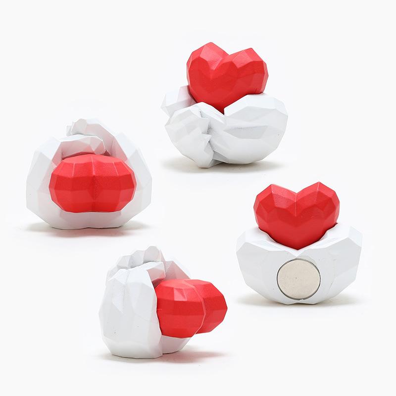 Láska Magnet na lednici Drží Lásku Geometrický Povrch Samolepky na lednici Personalizované Dekorace na lednici Po Zeď