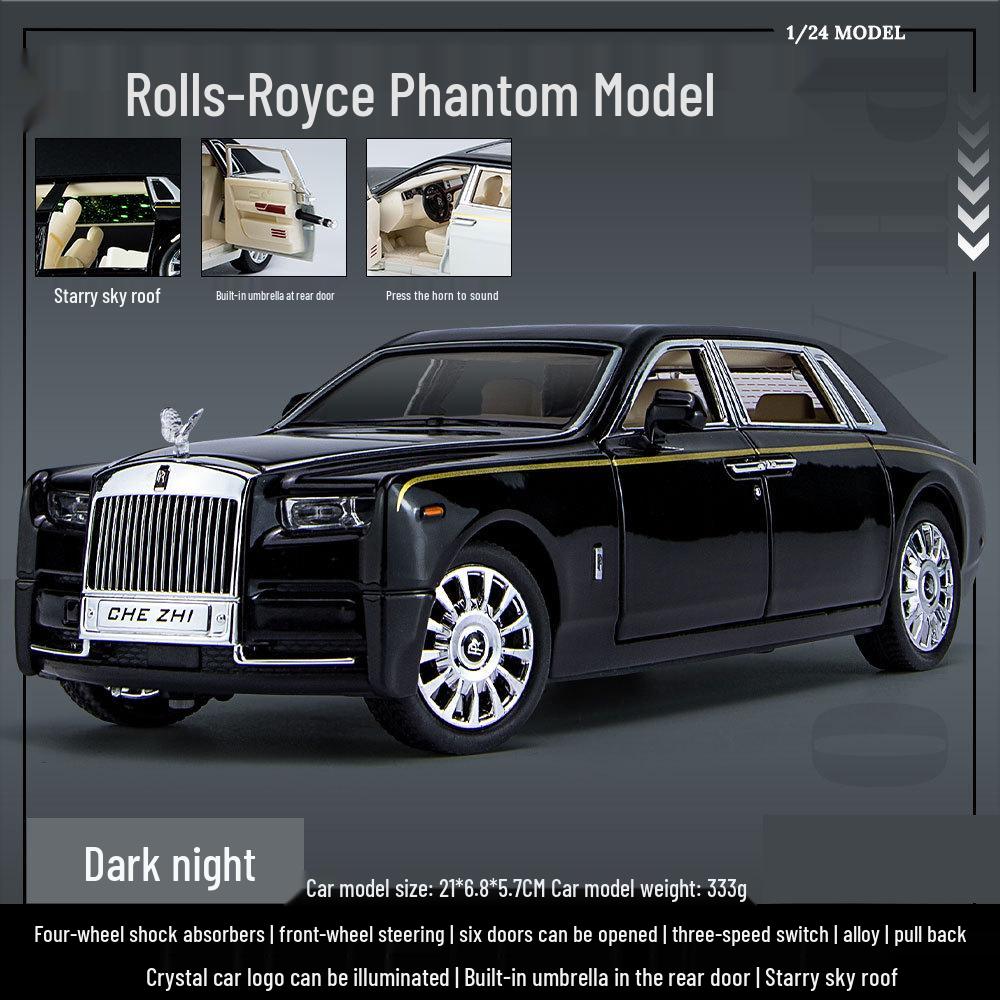 Zhi 1:24 Phantom Starry Sky Alloy Toy Car with Sound & Light, Pull Back Action, and 6 Openable Parts