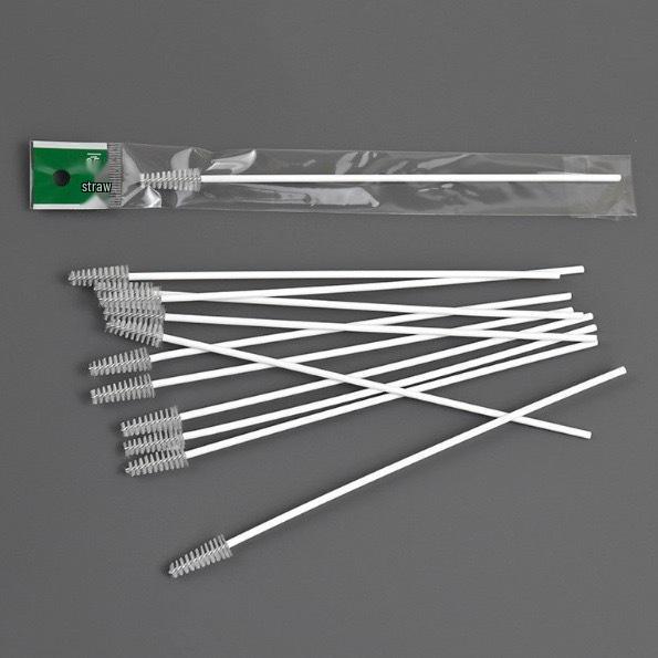 Stainless Steel Cleaning Brush for Straws, Bottles, and Cups with Spiral Bristles