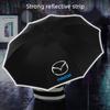 Car Led Umbrella Automatic Folding Windproof Sunshade Umbrella Sticker for Mazda 3 bk bl bj bn 323 Axela Atenza CX-3 CX-4 CX-7