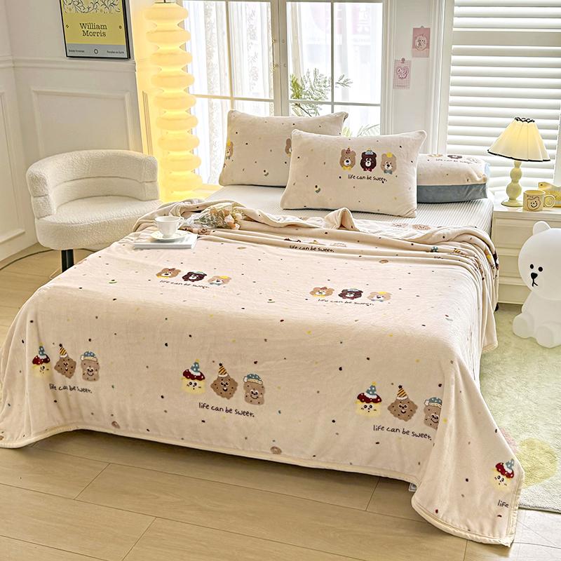Super Cozy Winter Throw Blanket Warm Fleece/Flannel Blandets Floral heart Printing Bed linens Bedspread Home Travel Drop Shippin