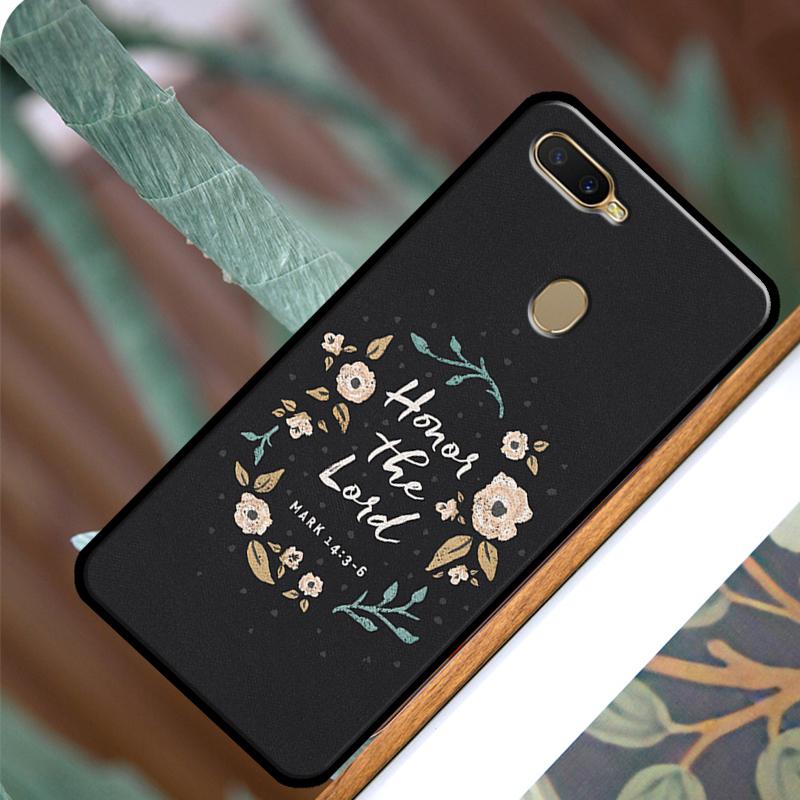 Bible Verse Quotes Case For OPPO A83 A91 A93 A1K A15 A3S A54 A74 A94 A5 A9 A31 A53 A52 A72 A53S Back Cover