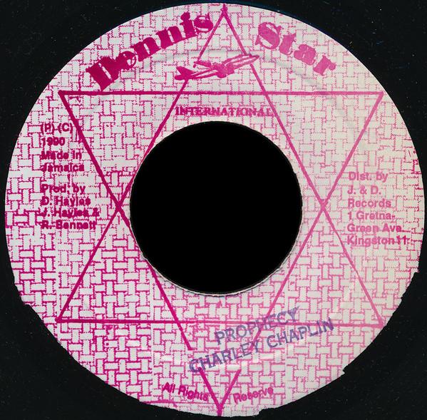 

7inch Record CHARLEY CHAPLIN Prophecy NONE Dennis Star Int 1990 Jamaica Reggae Ska Dub Used