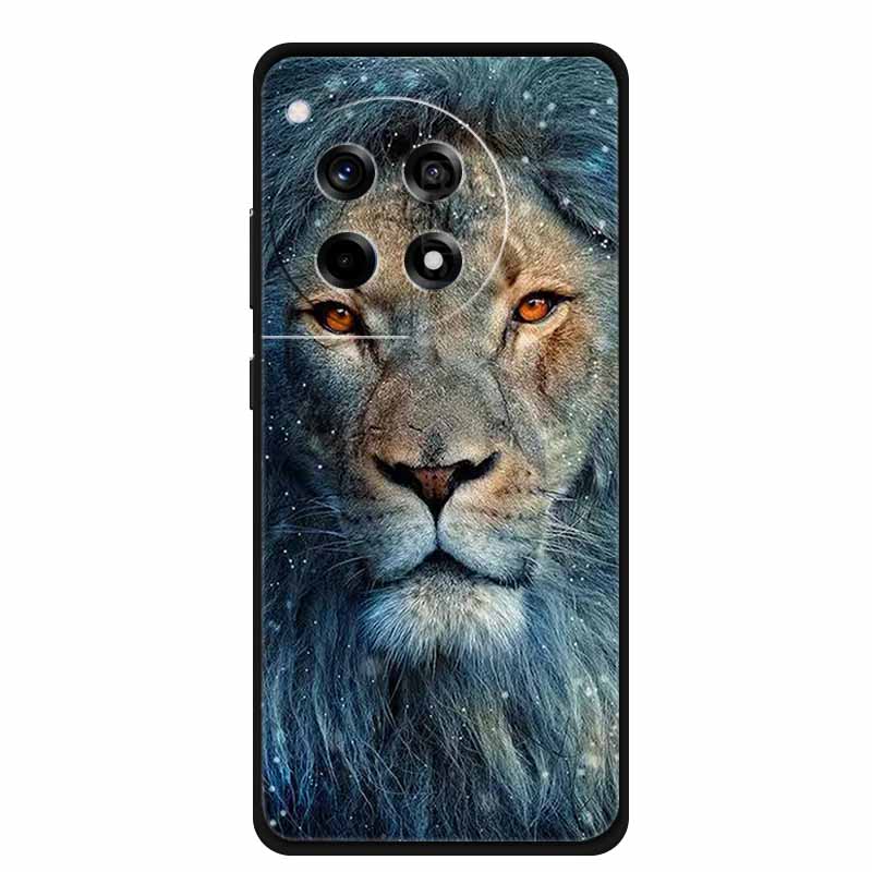 For OnePlus 12R Case Animals Soft Silicone TPU Phone Cases Back Cover For OnePlus Ace 3 ACE3 5G Wolf Protective Cute Girl Shell