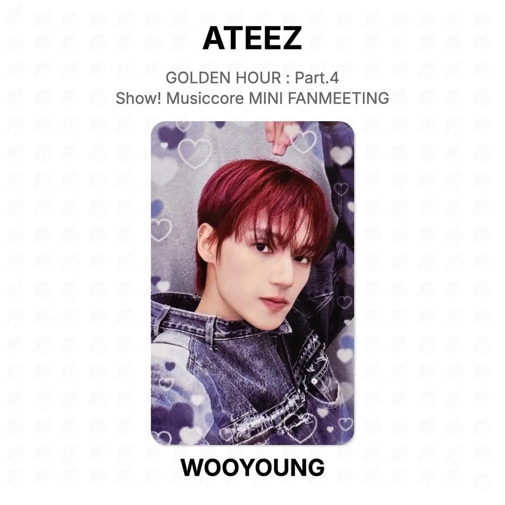 ATEEZ ORA D'ORO : Parte 4 Mostra! Musiccore MINI FANMEETING Fotocarta Ufficiale