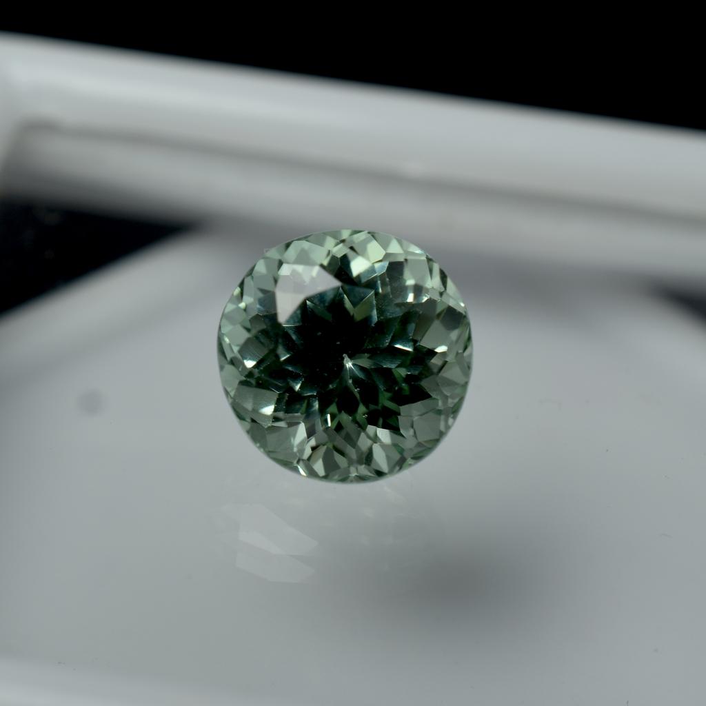 Natural Bluish Green Sapphire Loose Gemstone Montana 10 Ct Round Cut September Birthday Birthstone