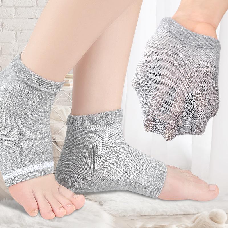 Breathable Gel Heel Protection Socks with Silicone Cups