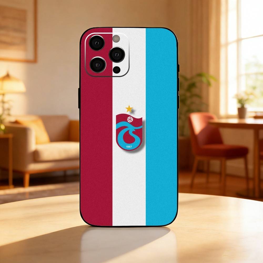 Turkey T-Trabzonspor Phone Case For iPhone17,16,15,14,13,12 Plus,Max Soft Silicone Black Cover