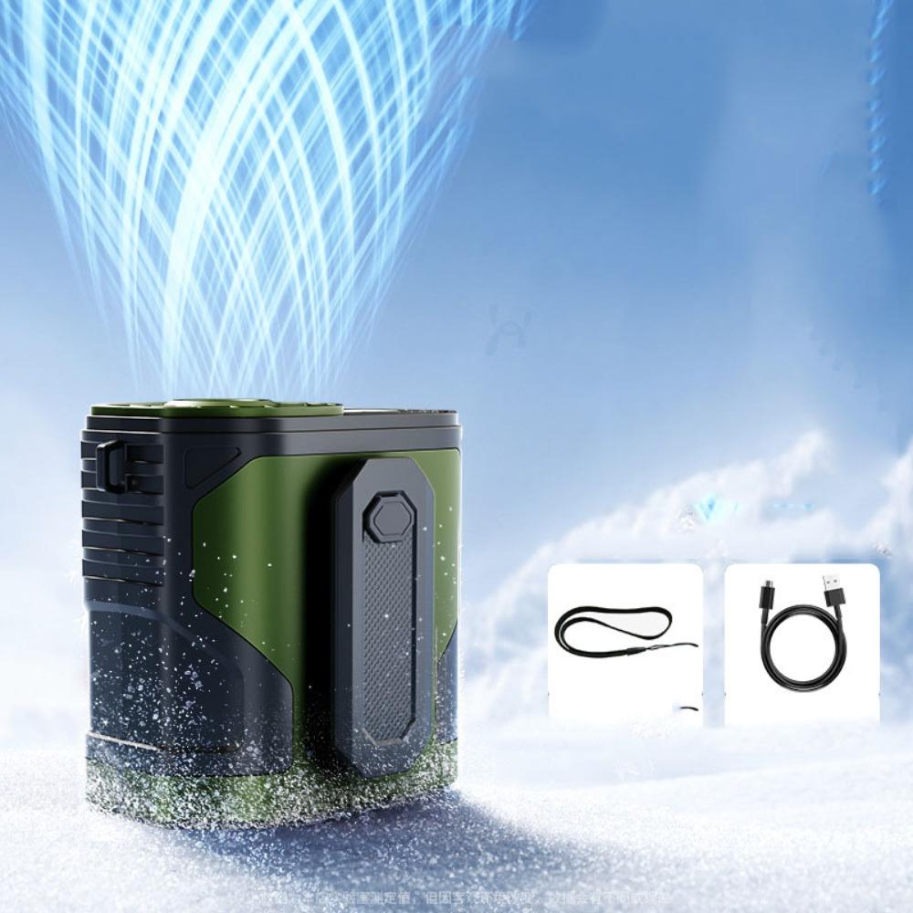 

Strong Airflow Hanging Waist Fan Hand Free Mini Electric Fan Waist Clip Fan Cooling Artifact зелений