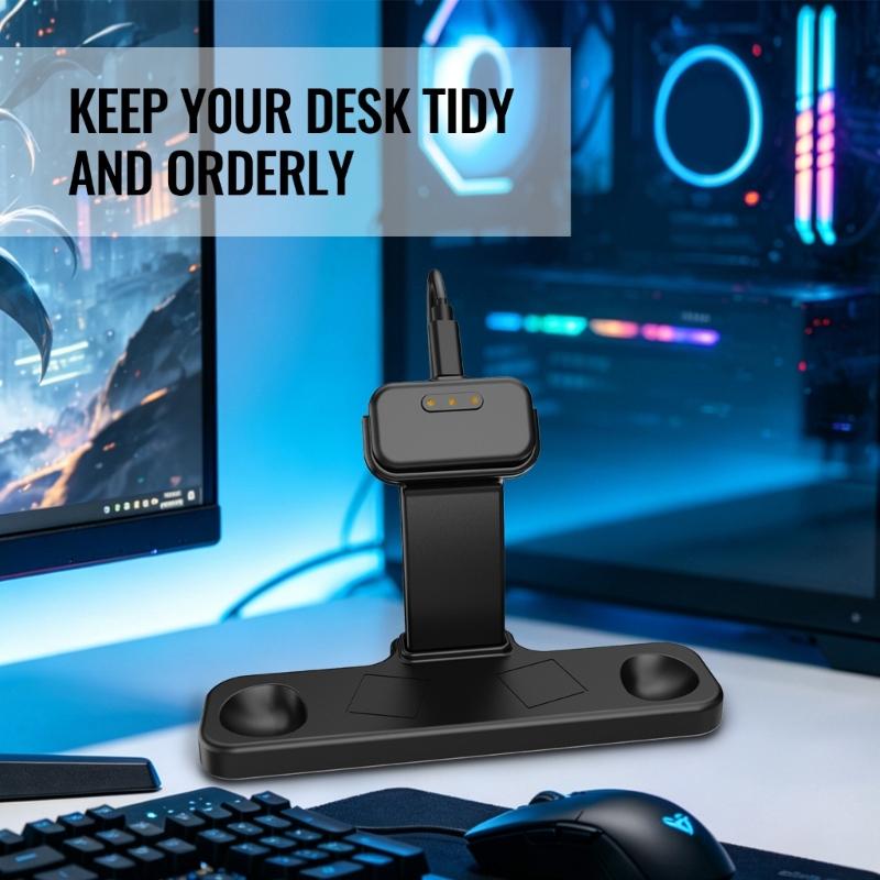 Steam Controller Stand for Desk Display, Black ABS Controller Holder for Storage and Display on a Gaming Desk for Daily Desk Use Area