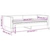 VidaXL Lit de jour avec matelas gris clair 90x190 cm tissu 3196570