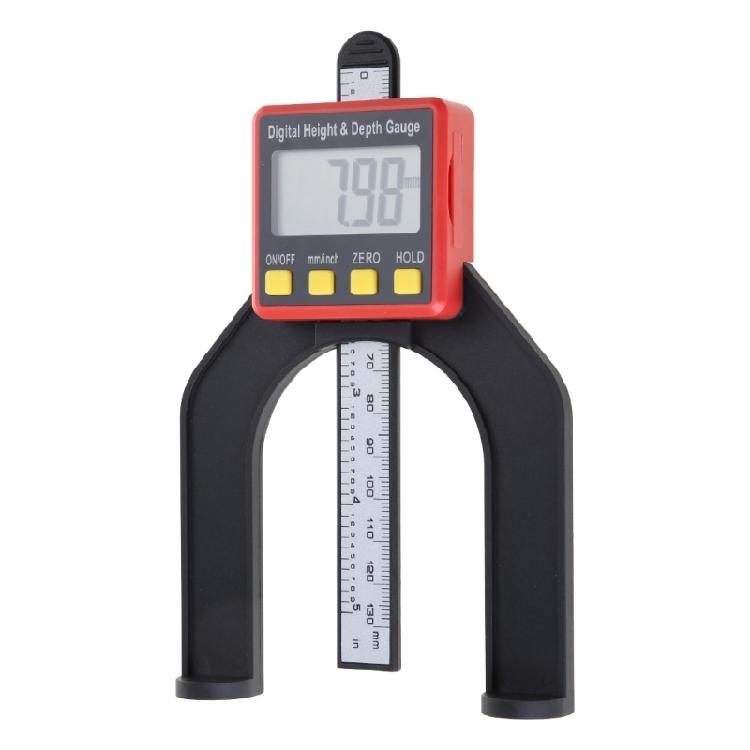 Digital Depth Gauge Height Gauge with LCD Display Woodworking Tool for Router