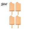 Painting Supplies Unfinished Wood Popsicle Summer Ice Cream Shaped Wooden Holiday Decoration Crafts