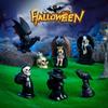 Halloween Skull and Bat Figurine Decorative Accessories Mini Micro-landscape Ornaments