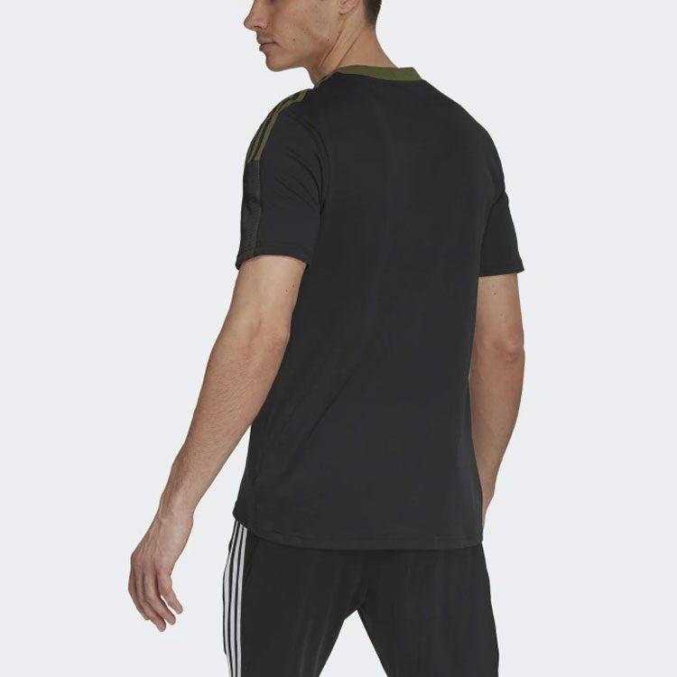 Adidas Soccer Jerseys Men's Black Moderate Straight Fit GU8189